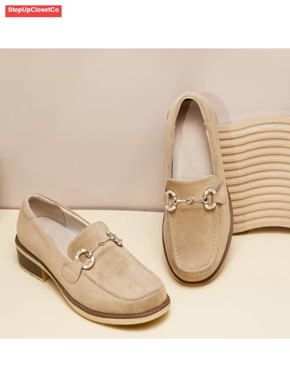 Women's Platform Chunky Loafers Slip-On Casual Dressy Shoes Lug Sole - Picture 2 of 5